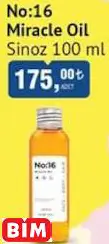 SİNOZ NO:16 MİRACLE OİL SİNOZ NO:16 MİRACLE OİL